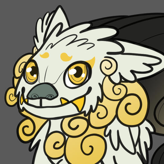 Original character inspired by the mythological creature the Komainu